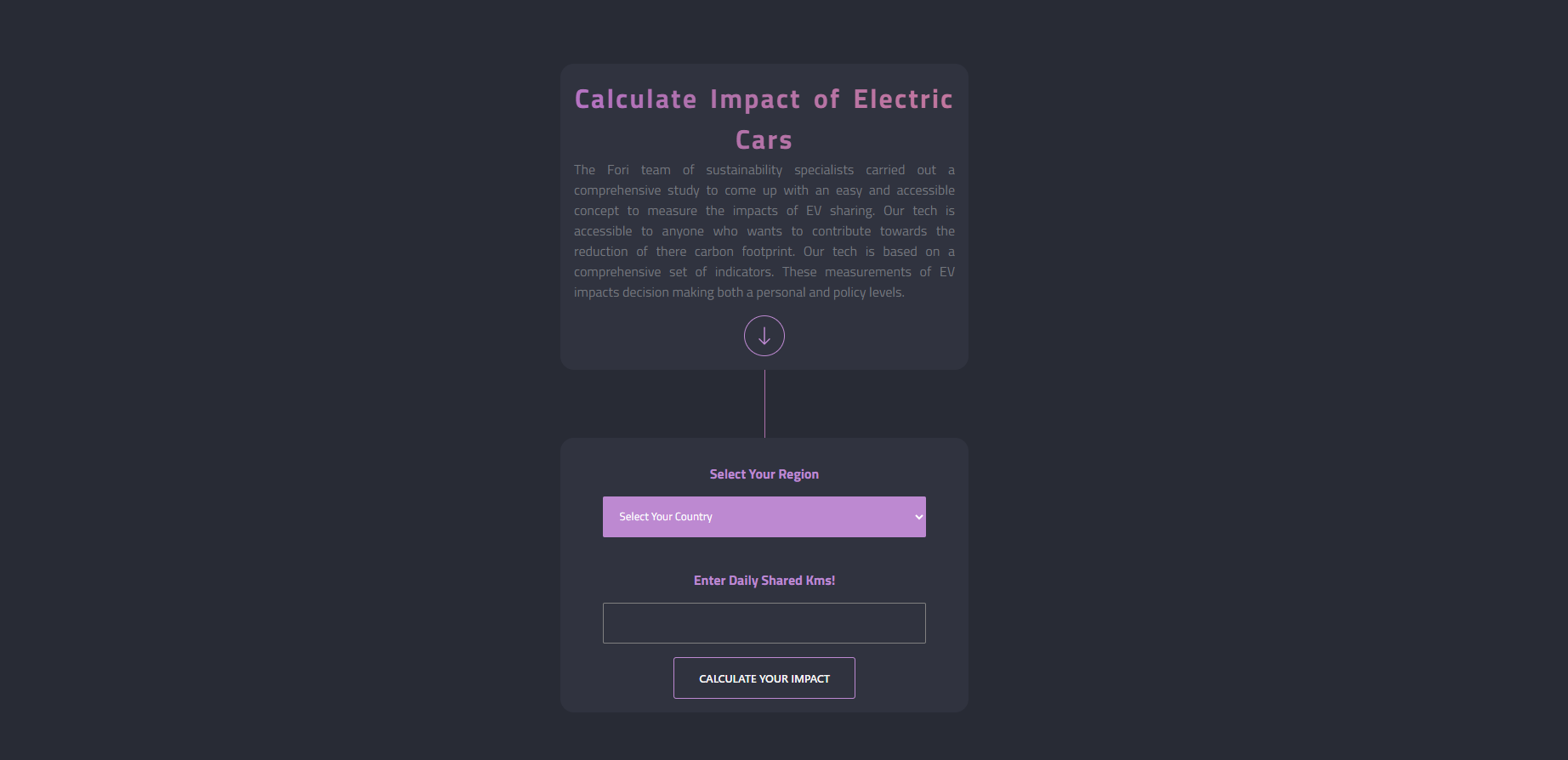 EV Impact Calculator